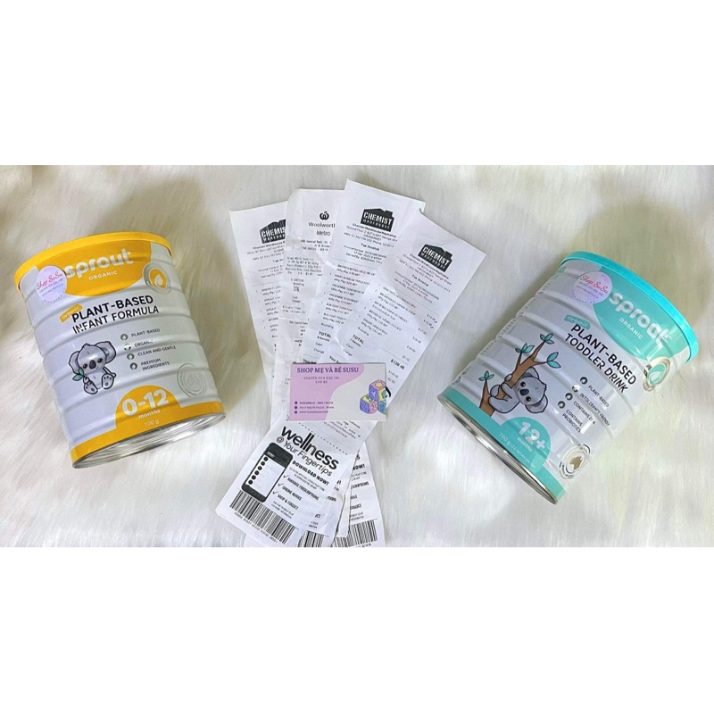 Sữa thuần chay cho bé dị ứng đạm bò và bất dung nạp đường lactose Sprout lon 700g