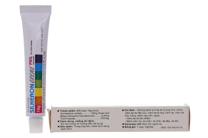Thuốc bôi trị nấm viêm da Silkeroncreme tuýp 10g-2