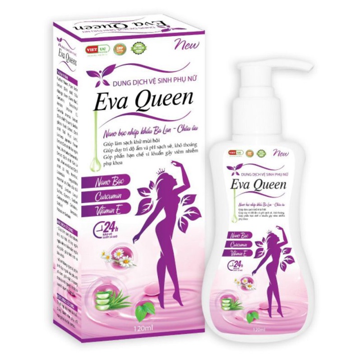 Dung dịch vệ sinh phụ nữ Eva Queen hộp 1 chai 120ml