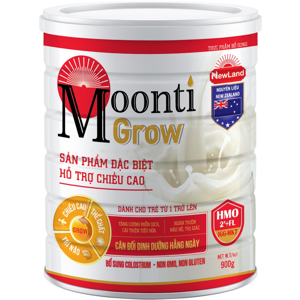 Thực phẩm bổ sung Moonti Grow hộp 900g