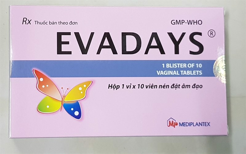 Thuốc đặt âm đạo Evadays hộp 10 viên-2
