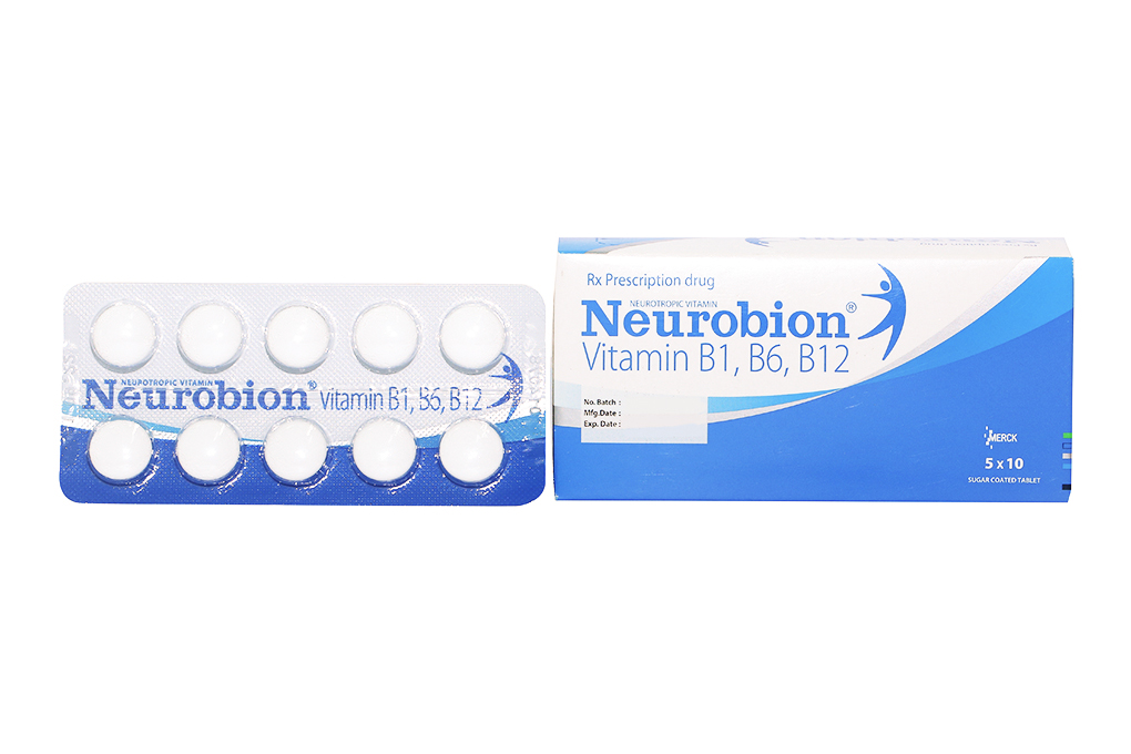 Thuốc bổ sung vitamin B1, B6, B12 Neurobion hộp 50 viên | Medigo