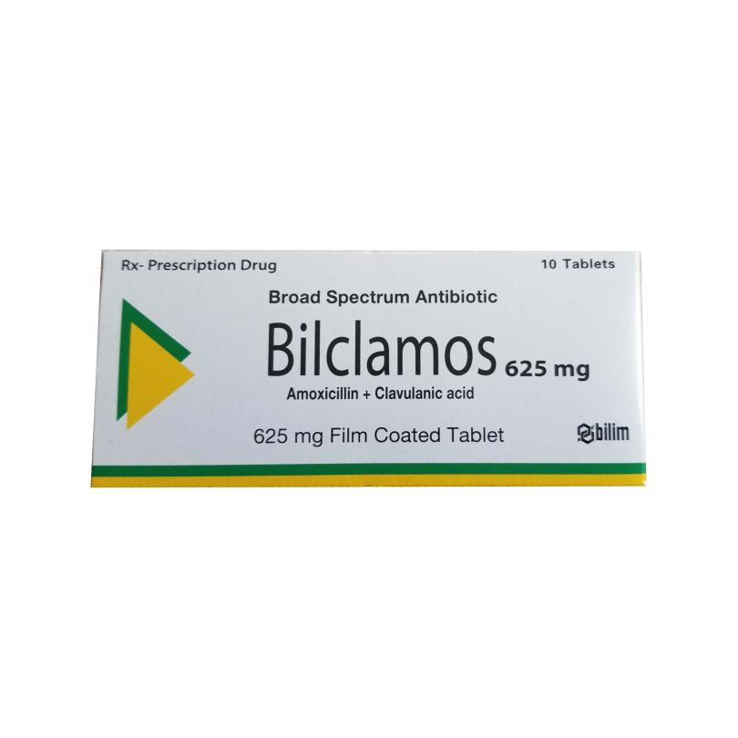 Thuốc kháng sinh Bilclamos 625mg hộp 2 vỉ x 5 viên nén bao phim