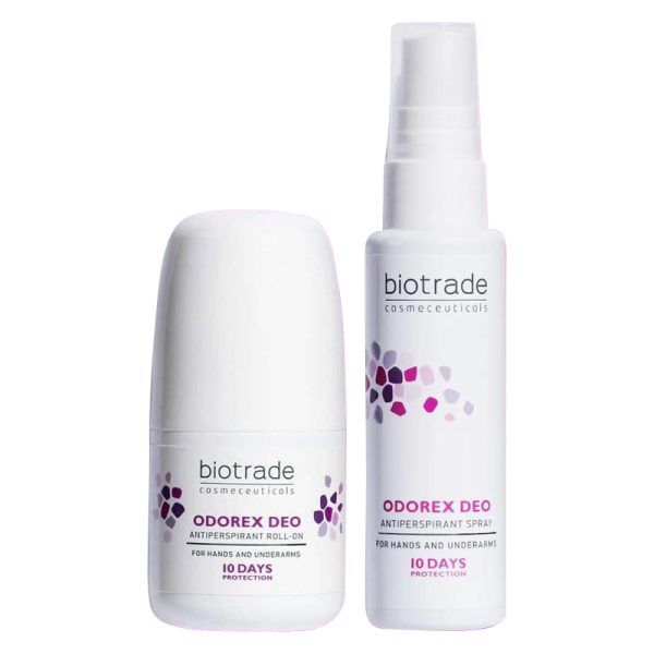 Bộ sản phẩm khử mùi cơ thể cho nam và nữ Biotrade Odorex Deo bộ 2 chai x 40ml