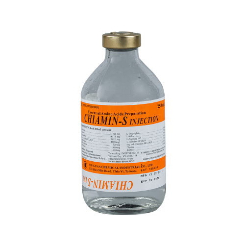 Dung dịch tiêm truyền Chiamin-S Injection Siu Guan Chem chai 250ml