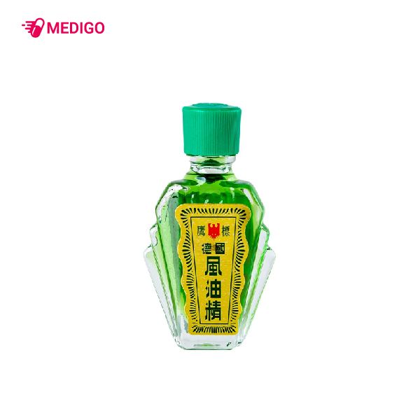 Dầu Xanh Con Ó Eagle Brand Medicated Oil Singapore hộp 1 chai 3ml-4