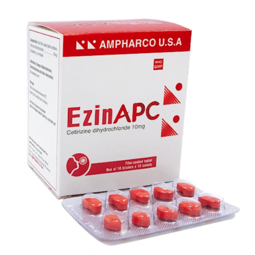 Thuốc chống dị ứng EzinAPC hộp 10 vỉ x 10 viên