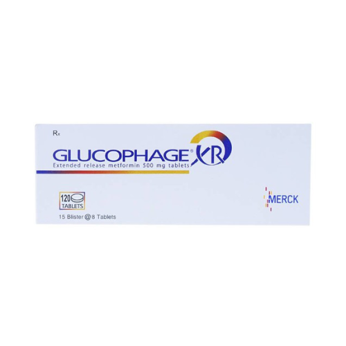 Thuốc điều trị đái tháo đường Glucophage XR 500mg hộp 15 vỉ x 8 viên