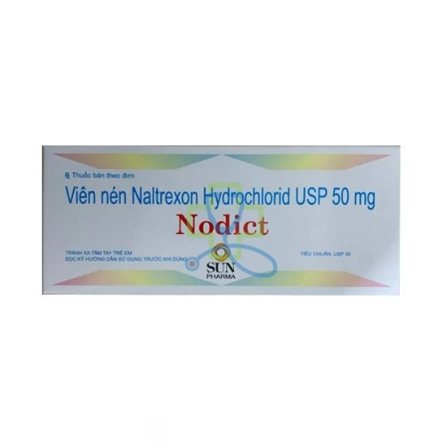 Thuốc điều trị nghiện rượu và nghiện ma túy Nodict 50mg hộp 3 vỉ x 10 viên