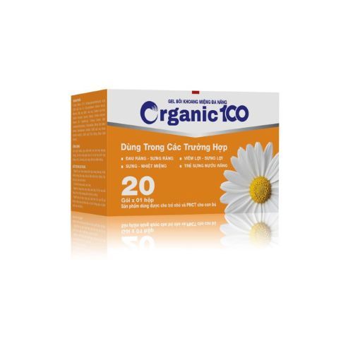 Gel bôi khoang miệng đa năng Organic 100 hộp 20 gói