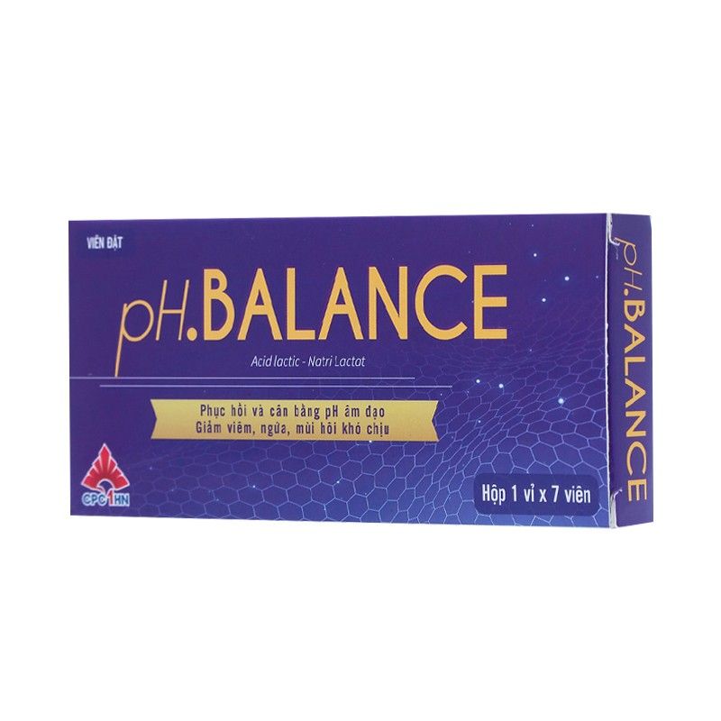 Viên đặt âm đạo pH.BALANCE hộp 1 vỉ x 7 viên