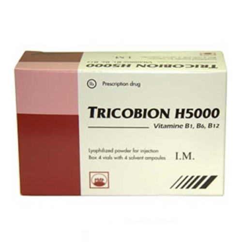 Bột pha tiêm Tricobion H5000 Pymepharco hộp 4 lọ