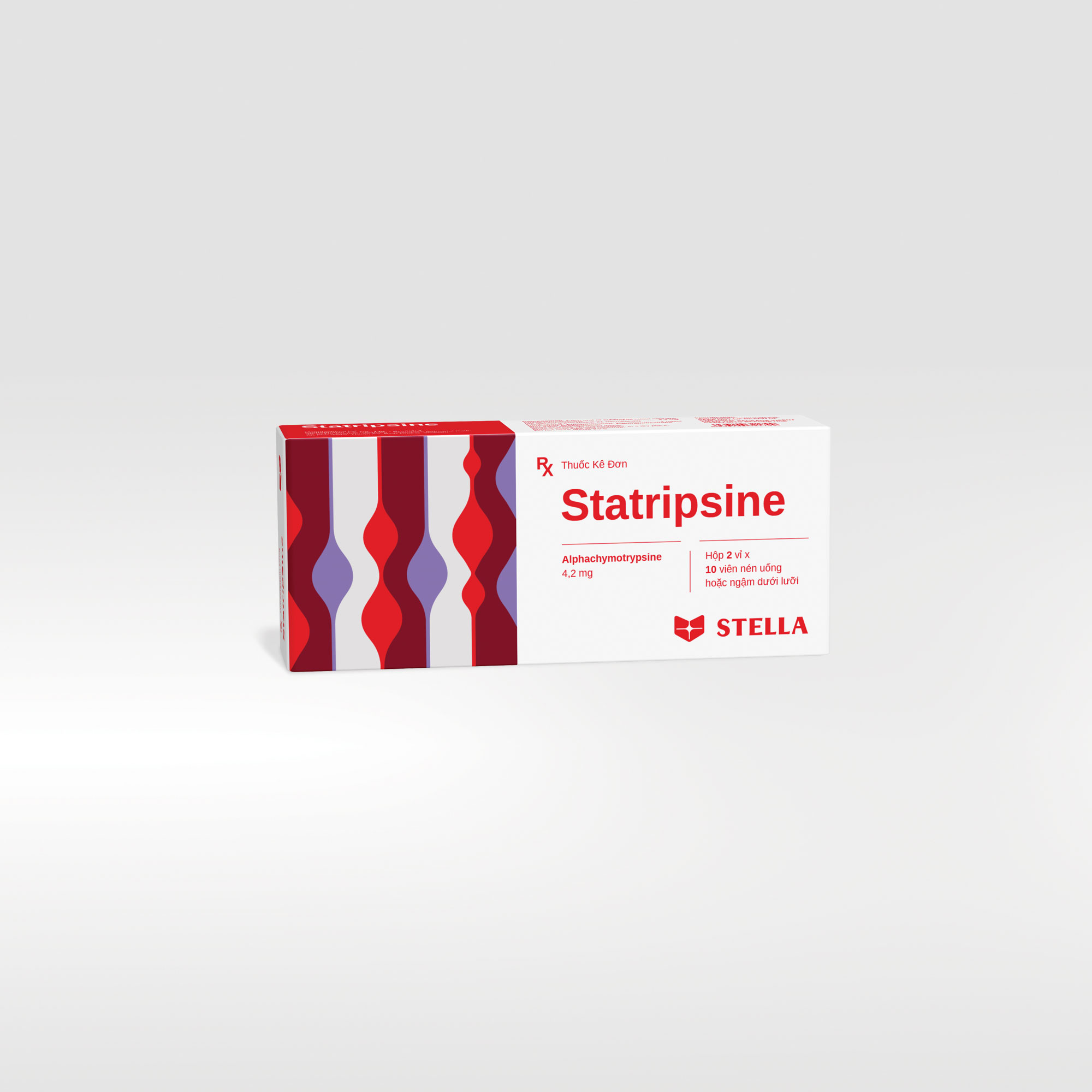 Thuốc kháng viêm giảm sưng, phù nề Statripsine hộp 20 viên-2