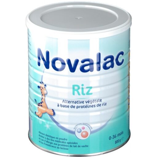 Sữa gạo cho bé dị ứng đạm sữa bò Novalac Riz 800g lon 800g