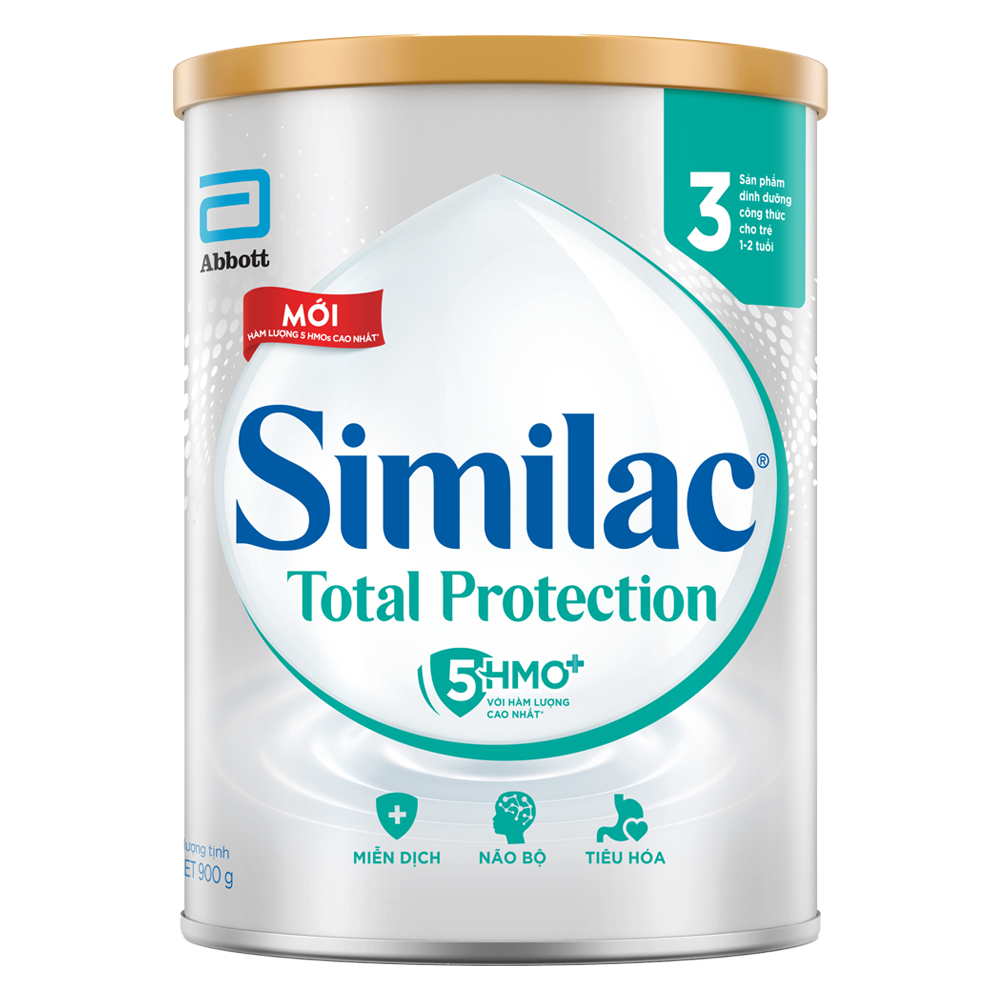 Sữa dinh dưỡng cho trẻ từ 1-2 tuổi Sữa Similac Total Protection 3 lon 900g