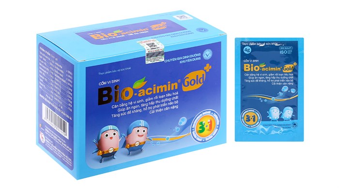 Cốm vi sinh bổ sung lợi khuẩn đường ruột Bio-Acimin Gold+ hộp 30 gói