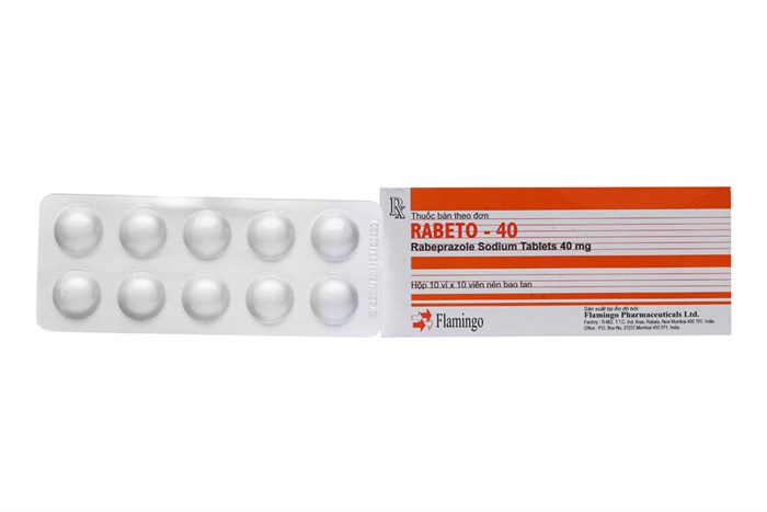 Thuốc trị loét dạ dày, tá tràng Rabeto 40mg hộp 100 viên-2