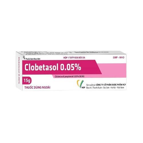 Thuốc da liễu Clobetasol 0.05% VCP hộp 1 tuýp 15g-2