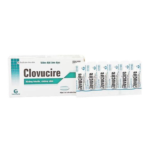 Viên đặt âm đạo Clovucire hộp 2 vỉ x 6 viên đặt-3
