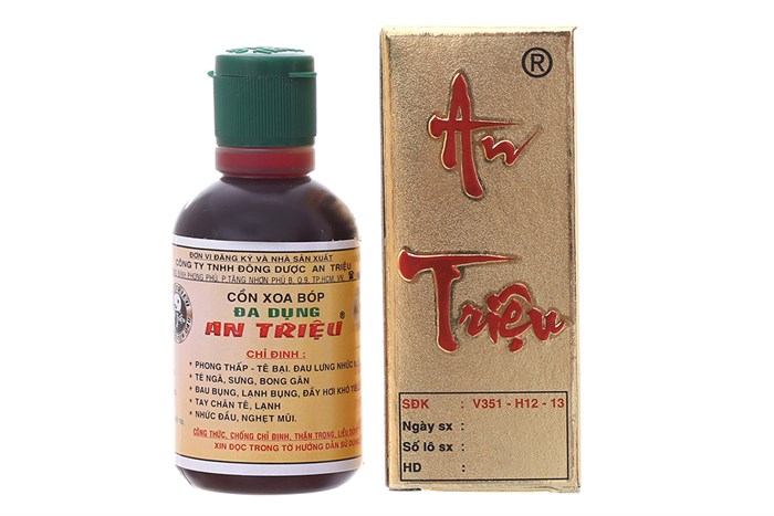 Cồn xoa bóp đa dụng An Triệu chai 60ml