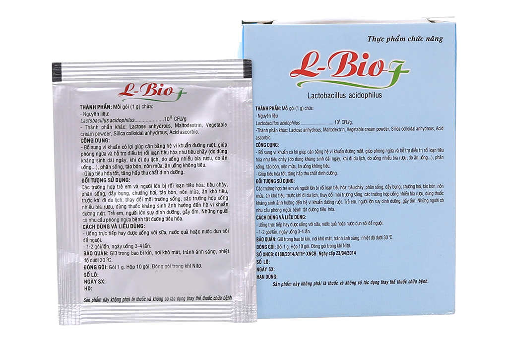 Men vi sinh L - Bio F hộp 10 gói x 1g-2
