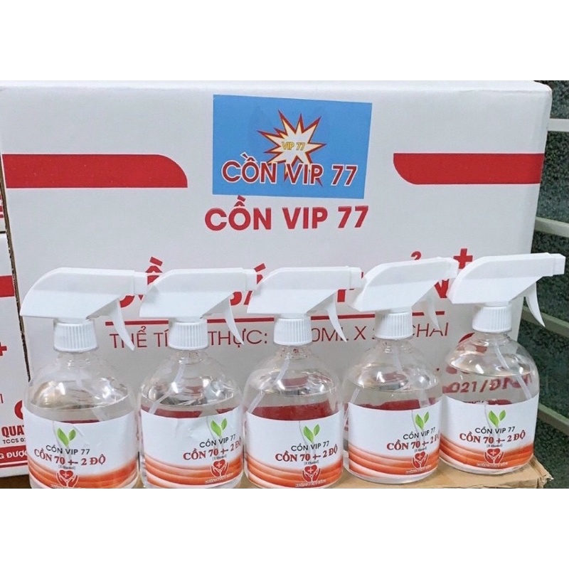 Cồn sát khuẩn VIP 77 chai 500ml