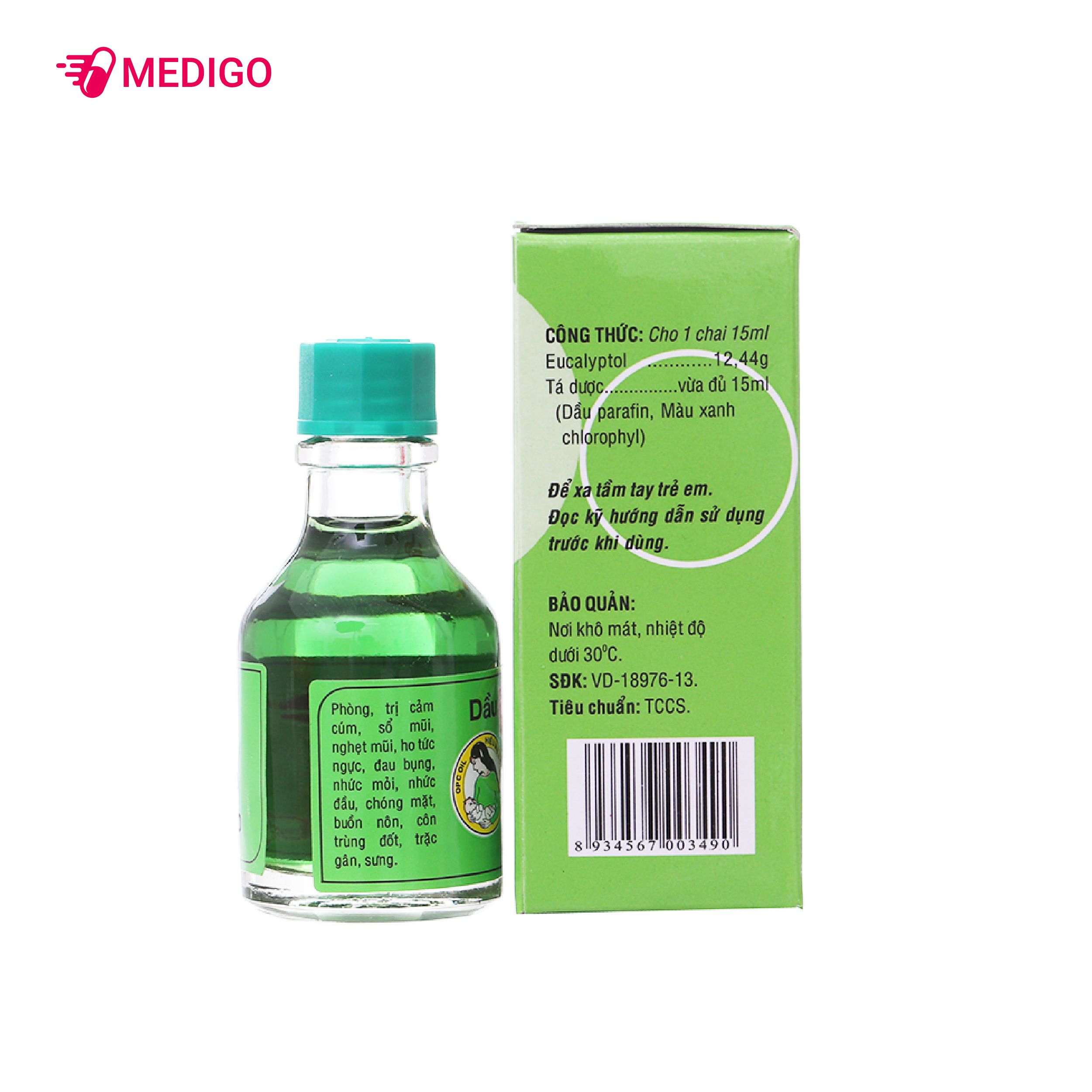 Dầu Khuynh Diệp OPC tròn chai 15ml-2