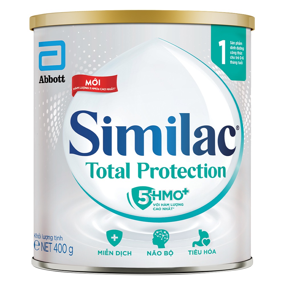Sữa dinh dưỡng cho trẻ từ 0-6 tháng tuổi Similac Total Protection 1 lon 900g