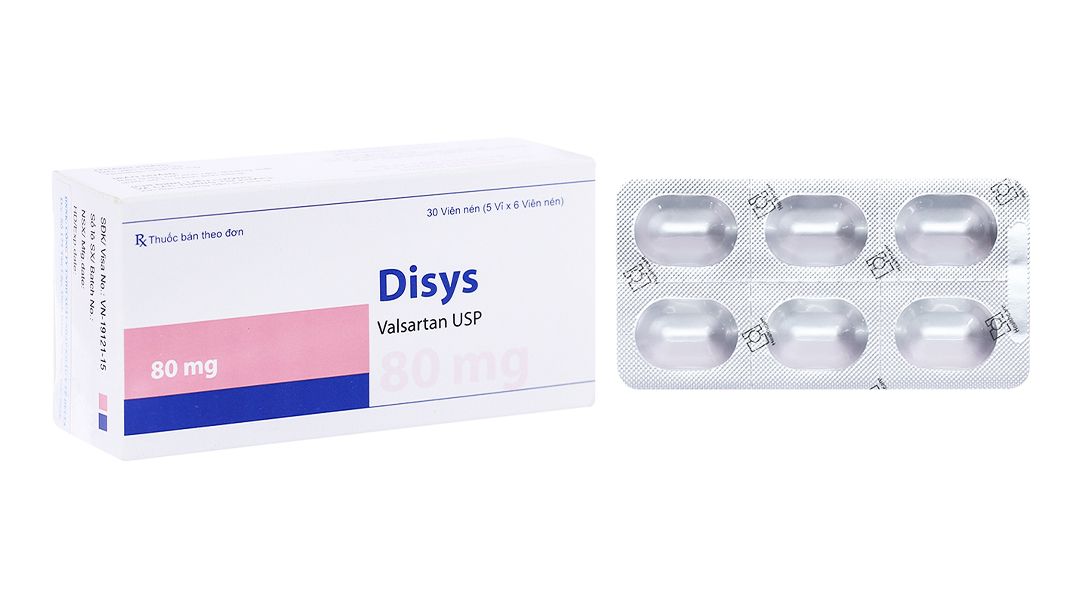 Thuốc tim mạch Disys 80mg hộp 5 vỉ x 6 viên