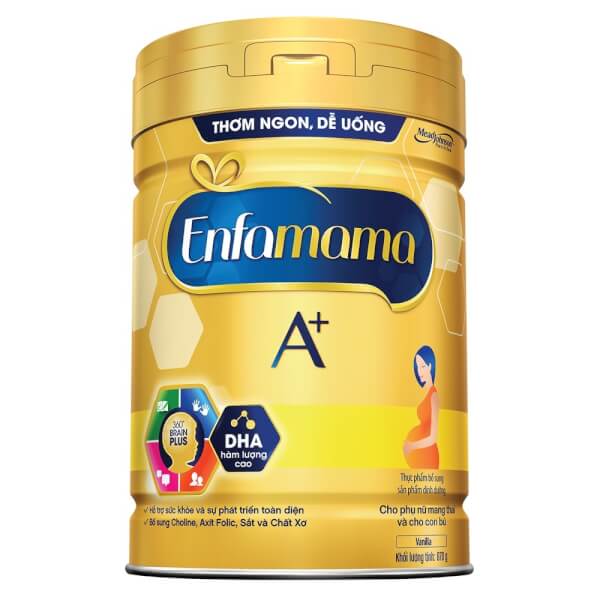 Sữa bầu Enfamama A + Vị Vani lon 870g