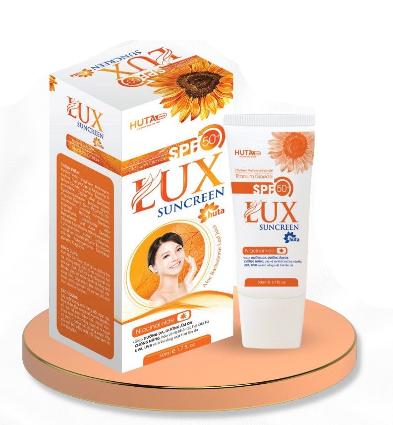 Kem chống nắng SPF 50+ LUX Suncreen Huta hộp 1 tuýp 50ml