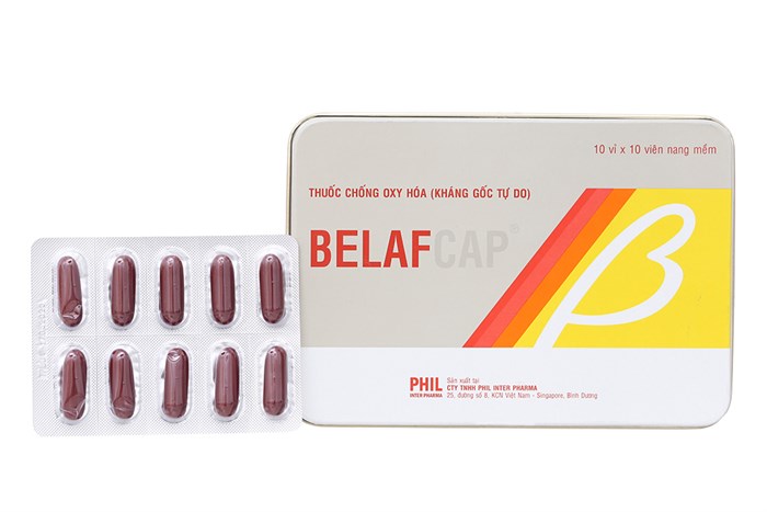 Thuốc chống oxy hóa kháng gốc tự do Belaf Cap hộp 100 viên