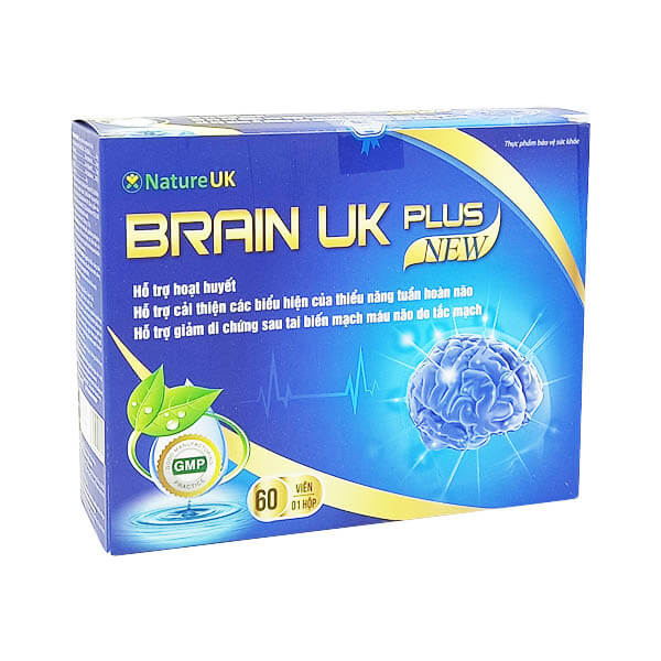 Hỗ trợ hoạt huyết, cải thiện thiểu năng tuần hoàn não BRAIN UK PLUS NEW ...