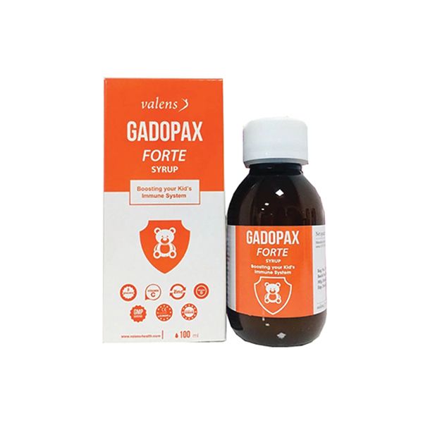 Hỗ trợ tăng sức đề kháng GADOPAX FORTE Syrup hộp 1 chai 100ml