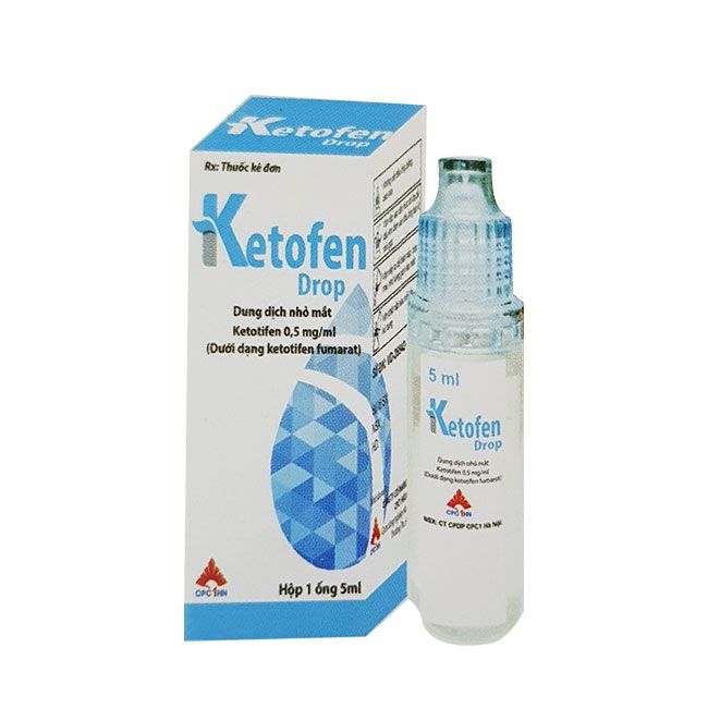 Dung dịch nhỏ mắt trị viêm kết mạc Ketofen Drop Multi Dose hộp 1 ống 5ml
