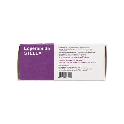 Thuốc trị tiêu chảy Loperamide STELLA 2mg hộp 50 viên-5