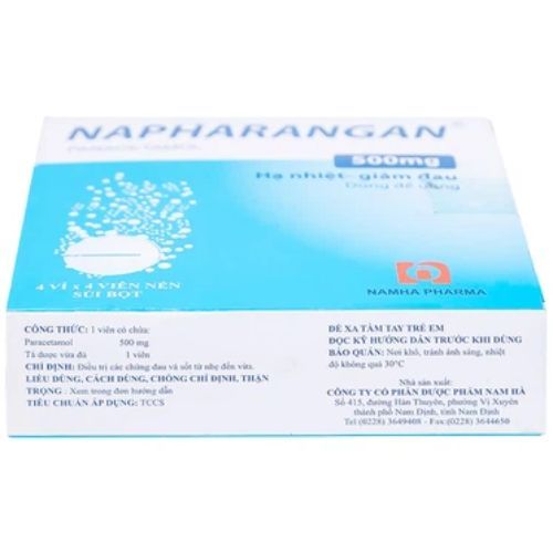 Thuốc hạ sốt, giảm đau Napharangan 500mg hộp 16 viên-3