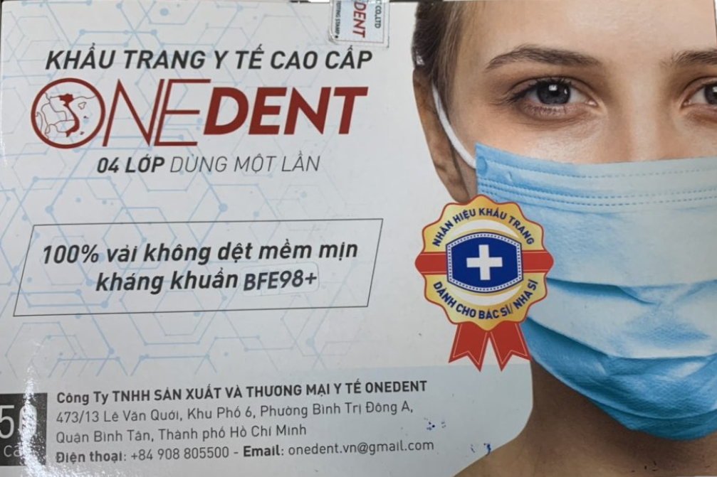 Khẩu trang y tế cao cấp 4 lớp ONEDENT hộp 50 cái