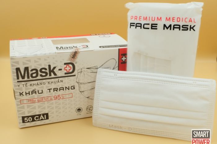 Khẩu trang y tế cao cấp Mask-D hộp 50 cái