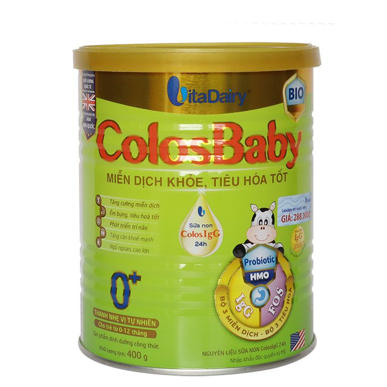 Sữa bột cho trẻ ColosBaby Bio 0+ lon 400g