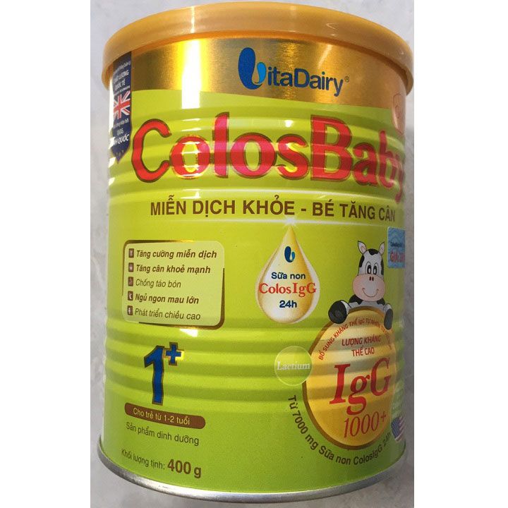Sữa bột cho trẻ trên 1 tuổi ColosBaby Gold 1+ lon 400g