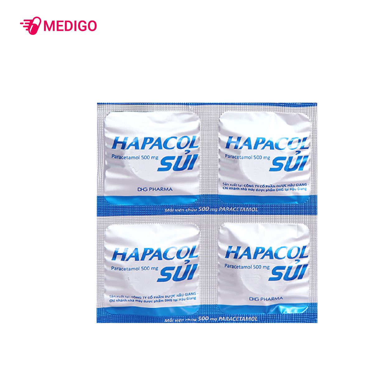 Viên sủi giảm đau hạ sốt Hapacol Sủi hộp 16 viên
