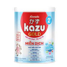 Sữa bột tăng cân cho trẻ em Aiwado Kazu Miễn Dịch Gold 2+ lon 350g