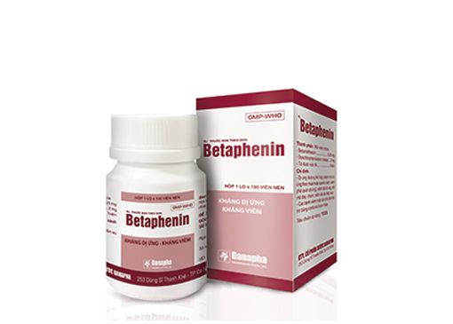 Thuốc chống dị ứng BETAPHENIN hộp 1 lọ 100 viên