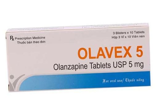 Thuốc điều trị tâm thần OLAVEX 5 hộp 3 vỉ x 10 viên