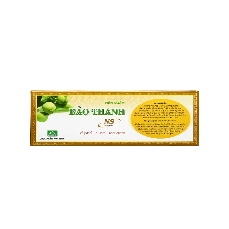 Viên ngậm ho không đường Bảo Thanh hộp 100 viên-3