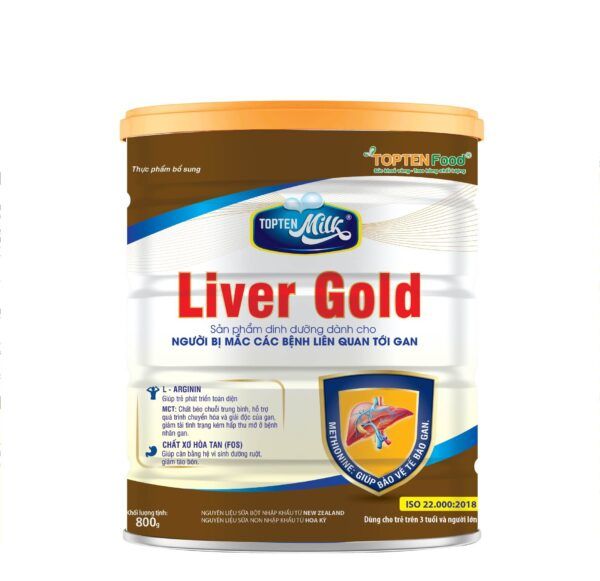 Sữa bột Top Ten Liver Gold lon 800g